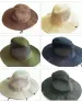 Nieuwe aankomsten Outdoor Bucket Heren Zomer Ademend Panama Cap Katoen Jungle Vissen Mesh Hoed Wandelen Strand Zon Beschermers Caps voor Heren_voghion.com