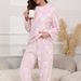 Neu Korallen Fleece Warme Pyjamas frauen Neue Jacquard Herbst Und Winter Lose Fleece Loungewear Set_voghion.com