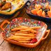 Bohemian Square Ceramic Plates With Handles - Creative Dinnerware Set For Pasta Fruit & Cooking Trendy Home Tableware_voghion.com