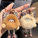 Echtes Rex-Kaninchenfell, süße kleine Kohlekugel, Tasche, Anhänger, Rucksack, exquisites Plüschtier, Cartoon-Puppe, Auto-Schlüsselanhänger_voghion.com