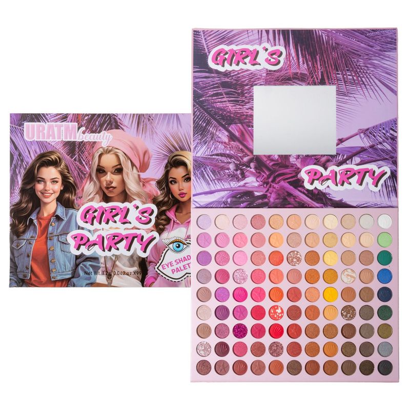 URATM 99-Farben-Make-up-Palette – Matte, perlmuttartige und fein schimmernde Lidschatten – Langanhaltend, wischfest, hochpigmentiert und wasserfest_voghion.com