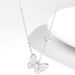 Collana in argento Sterling da donna, in argento sterling con zirconi, nuova collana a farfalla, catena per clavicola, design di nicchia, ciondolo, accessori Ins_voghion.com