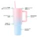 Home & Garden New Gradient 304 Steel Thermos Cup Portable Handle Straw Cup 40oz Large Capacity Ice Cup_voghion.com