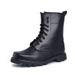 European Warm Series Summer Training High Top Spring Autumn Combat Men Genuine Leather Mesh Shoes Black Security Boots Women_voghion.com