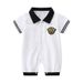 Mother & Kids Fei Mengte Spot gentleman dress short-sleeved romper summer thin crawling clothes baby jumpsuit breathable one-year-old clothes_voghion.com