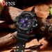 Youth Sports Watch With Alarm Clock, Dual Display, Waterproof, Night Light, Stopwatch For Students - Stylish & Functional Multifunctional Electronic_voghion.com