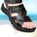 Sommer Sandalen Echtes Leder Rutschfeste Hausschuhe Outdoor Dicke Sohlen Strand Schuhe Comfor Weiche Männer Alias_voghion.com
