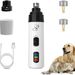 Pet Grinder USB Rechargeable Cat Dog Dust-Free Nail Polisher LED Bloodline High Power Adjustable Speed New Model_voghion.com