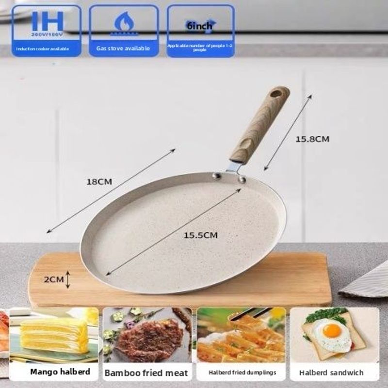 Non-Stick For Home Use, Crepe Maker, Cake Skin Pizza Breakfast Pan, Pancake Pan_voghion.com