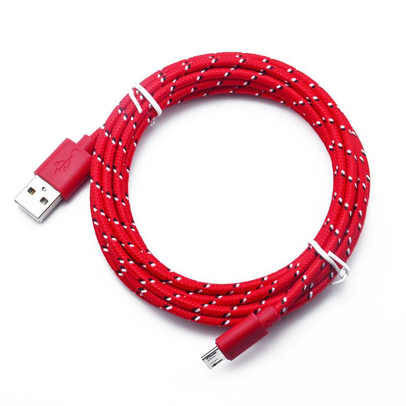 USB cable Micro fast charging nylon synchronous data adapter charger suitable for Huawei Mate10 lite p10 lite p8 p9 lite_voghion.com