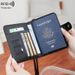 Portafoglio da collo con protezione RFID - Portapassaporto da viaggio sottile con più scomparti per carte, design impermeabile e antifurto per uomini e donne_voghion.com
