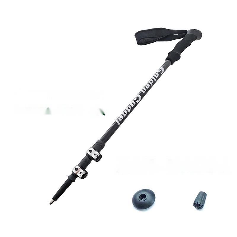 Telescopic 7075 Custom Processing Printed Foam Handle Metal Buckle Hiking Stick Non-Slip Lightweight Climbing_voghion.com