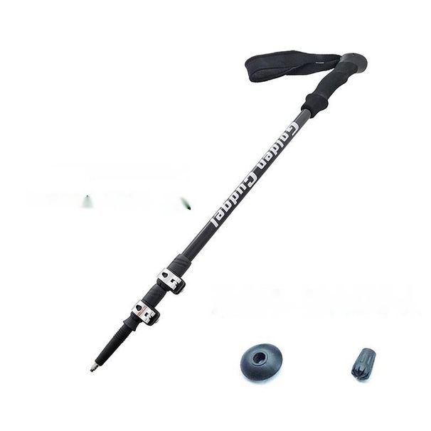 Telescopic 7075 Custom Processing Printed Foam Handle Metal Buckle Hiking Stick Non-Slip Lightweight Climbing_voghion.com