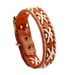 Vintage Woven Cowhide Bracelet Handmade Jewelry Genuine Leather Bracelet_voghion.com