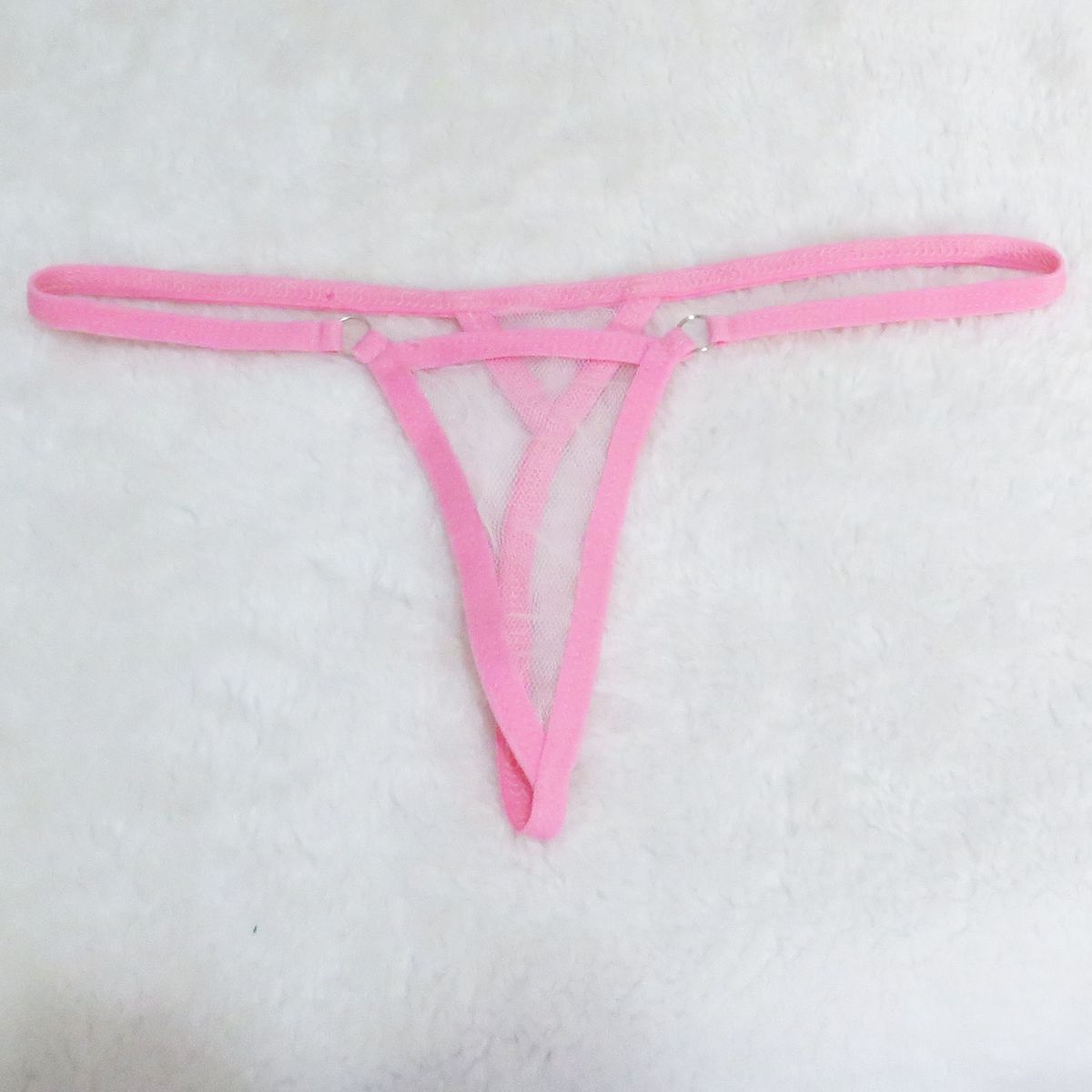 Dessous Unterwäsche Sexy Pamas Pama Pants Mesh Durchsichtige Schneeflocke T-förmige Höschen T-Back Mini Badeanzug Schwimmen_voghion.com