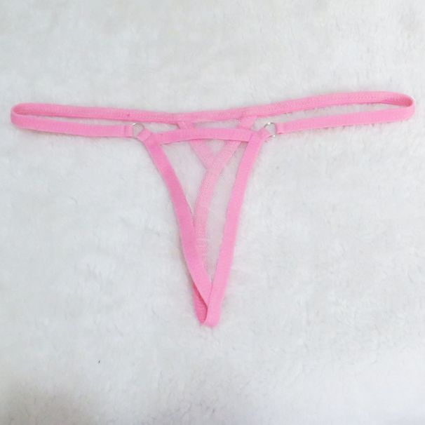 Dessous Unterwäsche Sexy Pamas Pama Pants Mesh Durchsichtige Schneeflocke T-förmige Höschen T-Back Mini Badeanzug Schwimmen_voghion.com