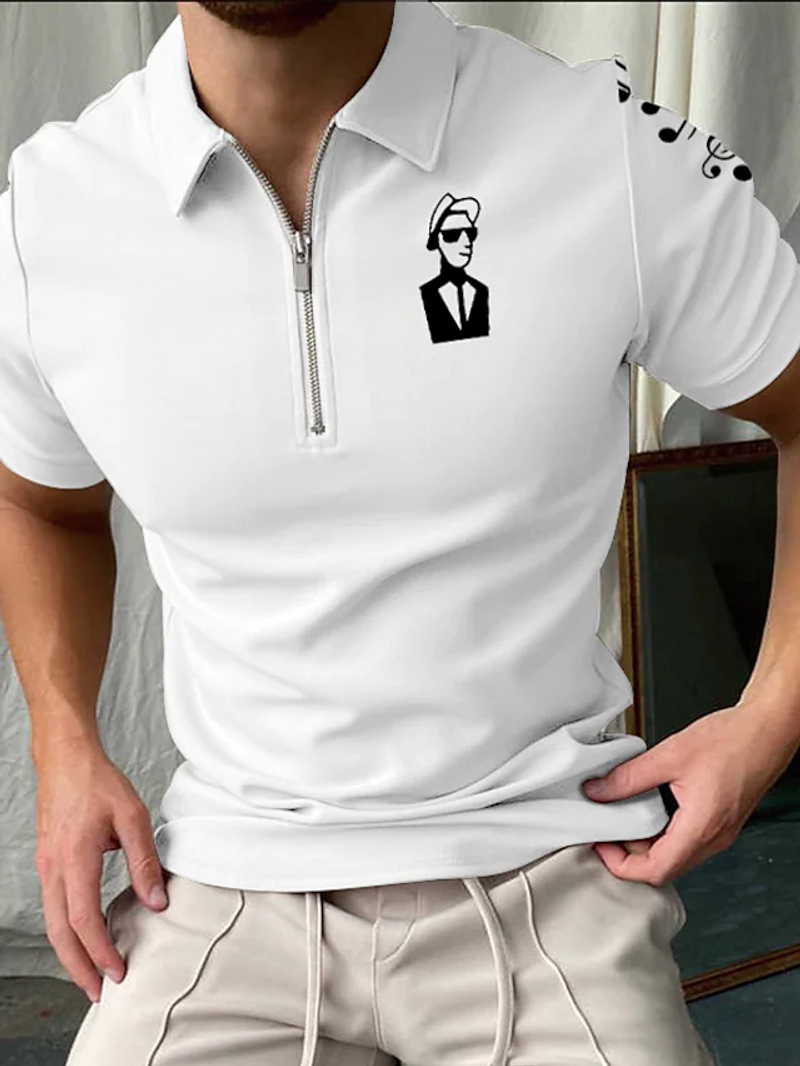 Fashion graphic 3D printed men's Polo shirt summer Top T-shirt Short sleeve Fashion casual men's T-shirt Outdoor_voghion.com