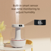 Luftbefeuchter mit Digitalanzeige – Doppelnebeldüse und große Kapazität, geräuschloser USB-Betrieb mit Nachtlicht für den Einsatz im Schlafzimmer und Büro_voghion.com