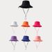 Wide Brim Washed Cotton Fisherman Hat – Stylish Sun Hat With Raw Hem & Adjustable Drawstring For Women & Men Rope Fisherman Hat Versatile The Sun Hat_voghion.com