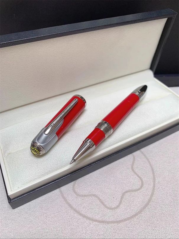 Luxus Enzo Signierter Kugelschreiber aus Metall mit Gravur Tintenroller Füllfederhalter Schreibwaren Büro Schulbedarf Mit Schriftzug Hohe Qualität_voghion.com