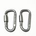 8cm D-shaped Locking Carabiner Aluminum Alloy Keychain Outdoor Safety Lock Colorful Nut Hanging Backpack Buckle_voghion.com