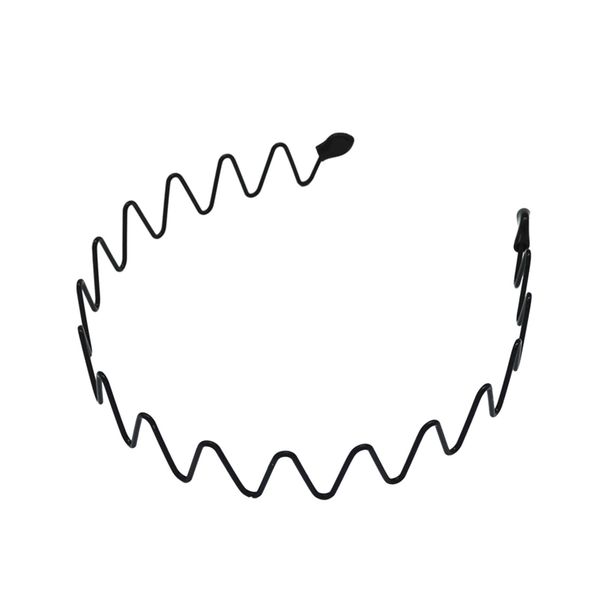 Drivedirect Unisex Elastic Mrtal Wavy Hoop Bangs Hair Fixed Invisible Flexible Outdoor Sports Headband_voghion.com