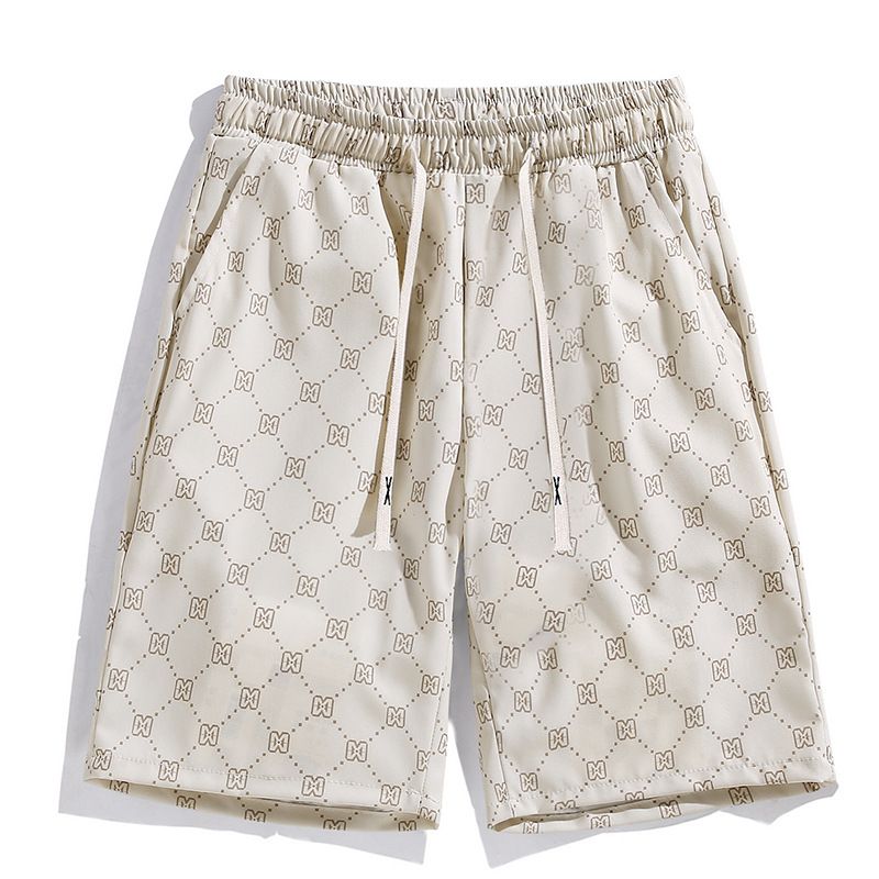 Herenshorts Zomerbroek met print Heren ijszijde ademende casual losse Beachwear Hardloopsport basketbalbroek_voghion.com