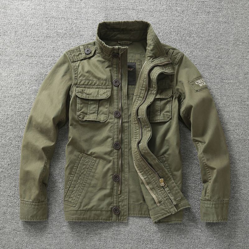Abbigliamento da uomo, primaverile, cappotto da uomo, abbigliamento da lavoro, giacca mimetica, top da uomo, abbigliamento resistente all'usura in puro cotone_voghion.com