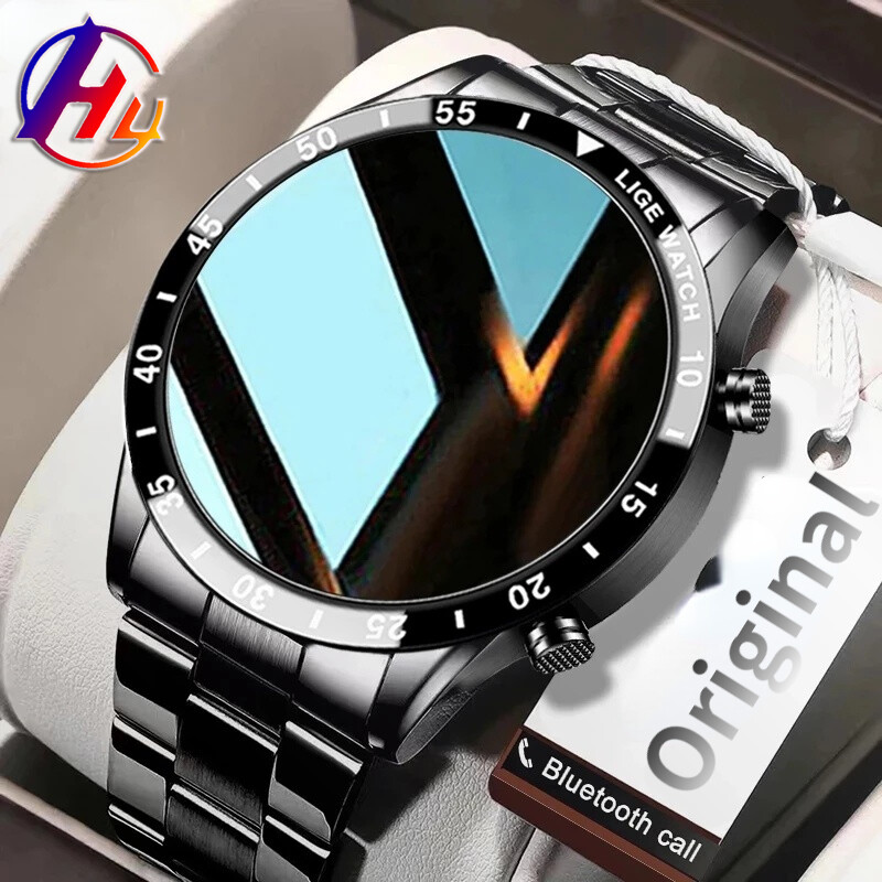 Full Circle Touch Screen Mens Waterproof Sport Fiess Bluetooth Phone Smart Watch For Men_voghion.com