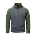 Wende-Fleecepullover für Herren – Winter-Thermo-Sweatshirt mit Reißverschluss am Hals, weiches doppelseitiges Polarfleece, lässige Streetwear (Königsblau_voghion.com