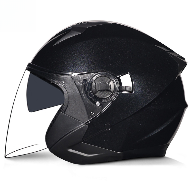 Neuer Helm mit Doppelspiegel für Männer und Frauen, geeignet für alle Jahreszeiten, Winterreiten, Elektrofahrrad, Halbhelm_voghion.com
