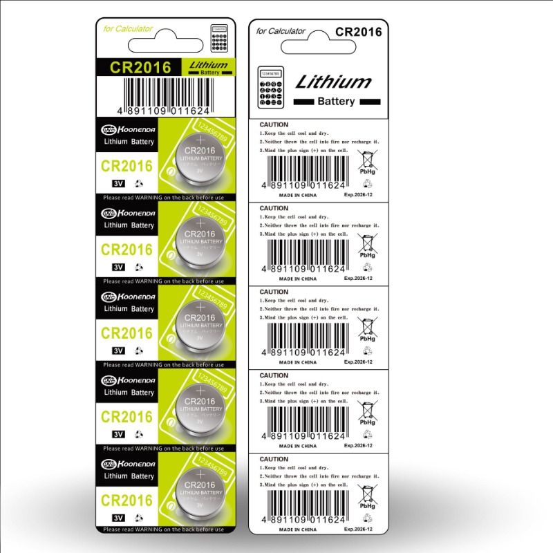 CR2016 batteri 2016 elektronisk bilnøgleknapbatteri 3v lithiumbatteri_voghion.com