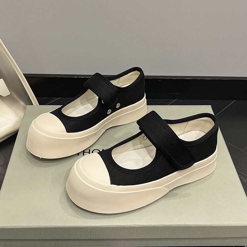 Sandales en toile pour femmes, chaussures à semelle épaisse et à grosse tête, Marilyn New Zhao Ruth Mono Same Ugly and Cute_voghion.com