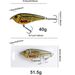 Esca per luccio in materiale ABS realistico da 40 g, esca bionica VIB, attrezzatura universale per la pesca in acqua dolce e salata_voghion.com
