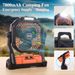 Tragbarer Campingventilator mit 7800 mAh, wiederaufladbarer multifunktionaler Mini-Ventilator, USB-Deckenventilator für den Außenbereich, LED-Licht, Desktop-Ventilator, Power Bank_voghion.com