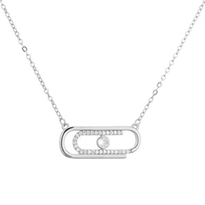 Women's Jewelry Paperclip Necklace Niche Personality Temperament High End Accessories_voghion.com