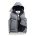 2025 Autumn Winter New Hooded Vest Live Workwear Pocket PU Material Fabric Graphene Sleeveless Cotton_voghion.com