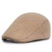 Unisex Autumn and winter wool cap men's and women's fashion simple light plate forward cap adjustable size beret_voghion.com