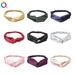 Fascia per capelli in raso - Fascia incrociata per donna, elegante accessorio per capelli boho (tinta unita, regolabile, larghezza 2,5 cm)_voghion.com
