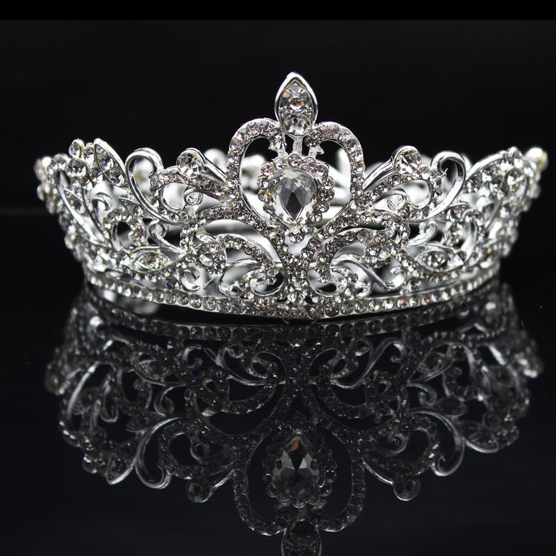 Bridal Crown Crown headdress birthday cake Crown wedding dress accessories Princess Crown accessories headband_voghion.com