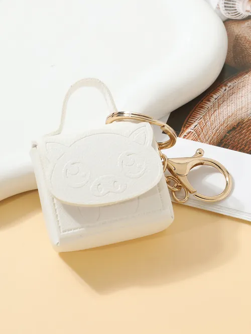 Portachiavi in pelle PU con ciondolo per borsa, portachiavi creativo e semplice, per uomo e donna, in pelle, universale, in metallo_voghion.com