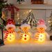 "Decorazione natalizia a forma di pupazzo di neve luminoso con luci a LED - Statuina creativa a forma di pupazzo di neve in barattolo trasparente e ornamento per l'albero di Natale_voghion.com