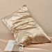 Silky Satin Envelope Pillowcase – 60s Faux Silk, Breathable & Hypoallergenic (50x75cm, Multiple Colors & Sizes)_voghion.com