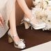 Y9759-096 Color Block Mary Jane Rhinestone Bow Chunky Heel High Heels Lively Elegant Luxurious Dress Shoes_voghion.com