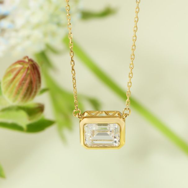 Sterling Silber Nischendesign High-End Light Ins Style Zirkon Halskette Damenschmuck_voghion.com