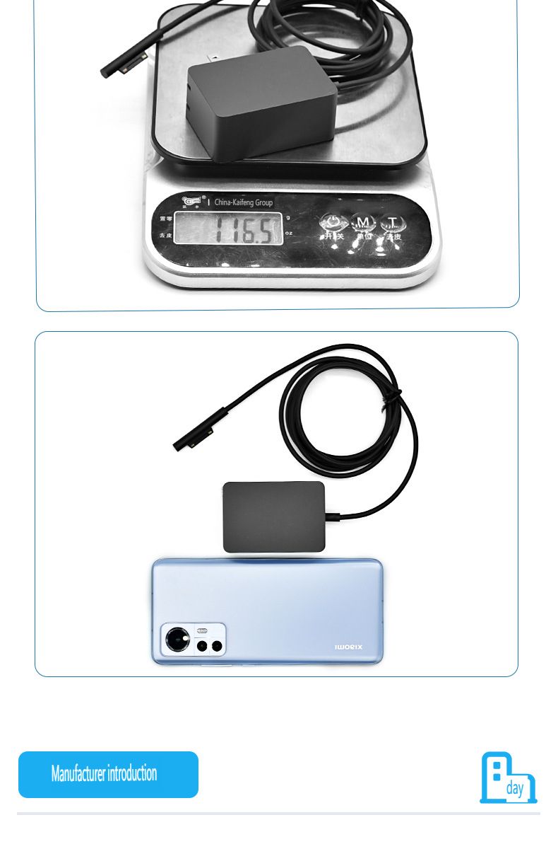 Suitable For 24W Magnetic Power Adapter For Microsoft Surface Pro 4 - 15V 1.6A Foldable Charger​_voghion.com