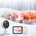Monitor de bebé con pantalla LCD de 2,8 pulgadas, cámara de seguridad, videoportero, detección de llanto, visión nocturna, monitor de temperatura para recién nacidos._voghion.com
