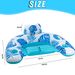 Pvc Inflatable Lounge Chair Water Floating Chair Adult Floating Bed Water Bed Single Floating Row Swimming Pool Swimming Lounge Chair_voghion.com