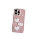 Ricamo in pelle Cuore d'amore tridimensionale Adatto per iPhone16promax Custodia per cellulare Mezza confezione 14 Autunno e inverno_voghion.com