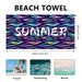 Quick-Dry Beach Towel - Double-Sided Flannel With Colorful Print (Super Absorbent Lightweight & Compact Perfect For Travel Pool & Vacation)_voghion.com